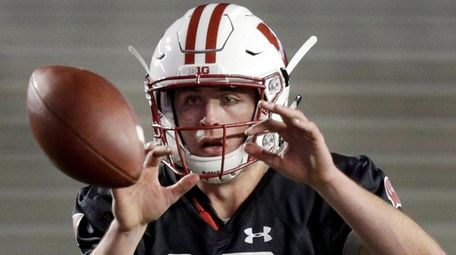 Quarterback Jack Coan, No. 2 on Wisconsin's depth