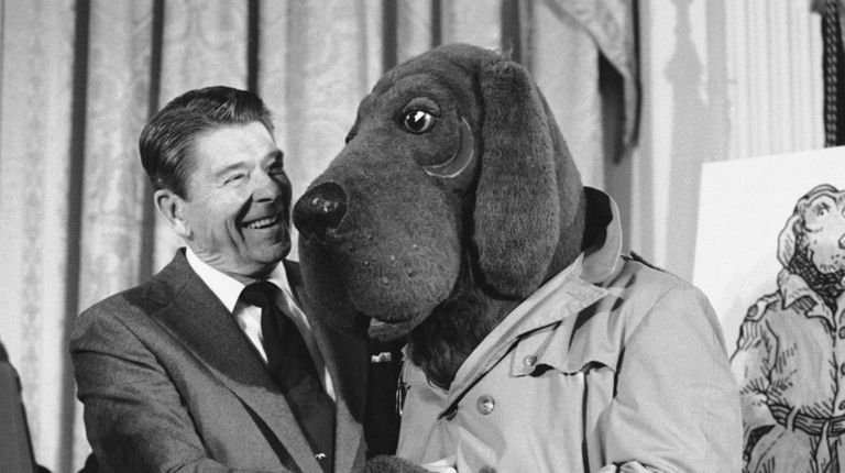 President Ronald Reagan meets