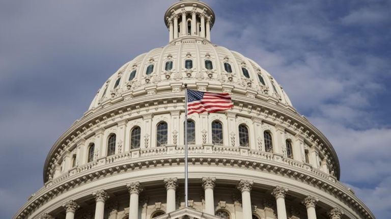 The U.S. Capitol is seen as Congress returns