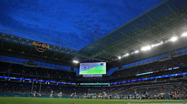A general view of Hard Rock Stadium during
