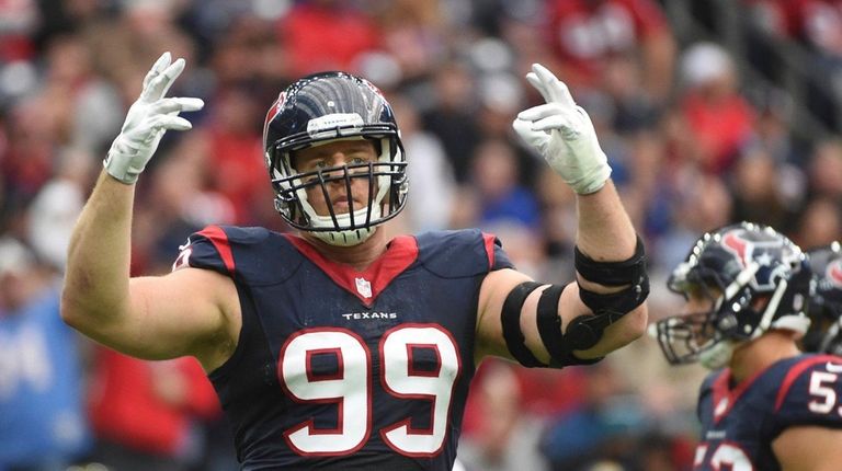 Texans' DE J.J. Watt missed most of 2016