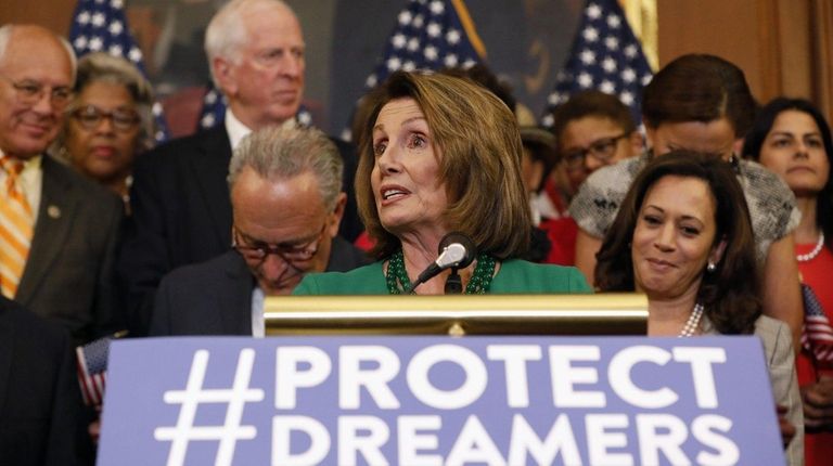 House Minority Leader Nancy Pelosi (D-Calif.) speaks at