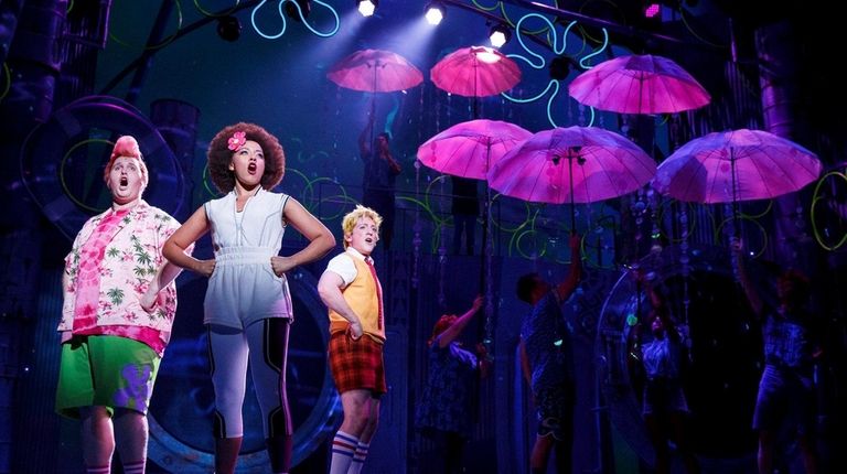 Spongebob Squarepants Meteor Shower And More Head To Broadway Danny Skinner Lilli Cooper And Ethan Slater In