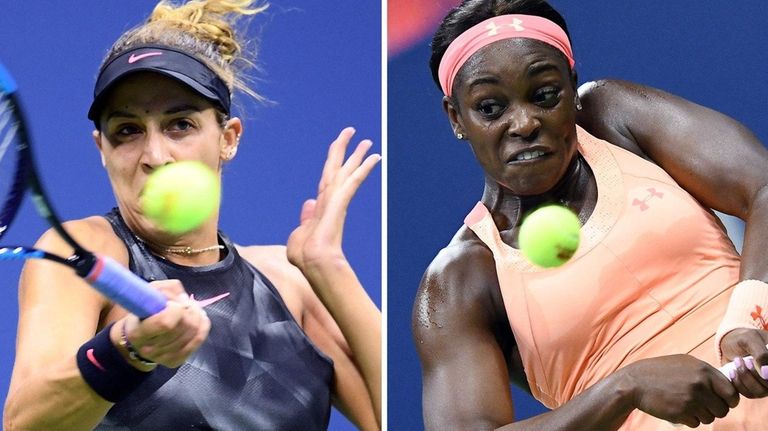 Madison Keys, left, and Sloane Stephens, right, will