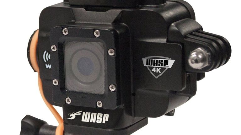The WASPcam 9907 4K sports camera includes Wi-Fi