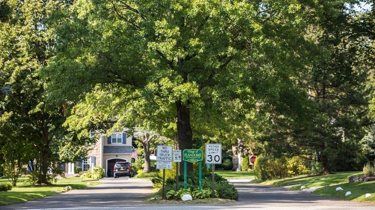 Five North Hempstead villages, including Plandome, seen here