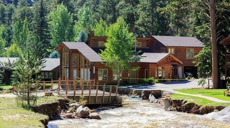 Estes Park, Colo., shortly after flooding abated in