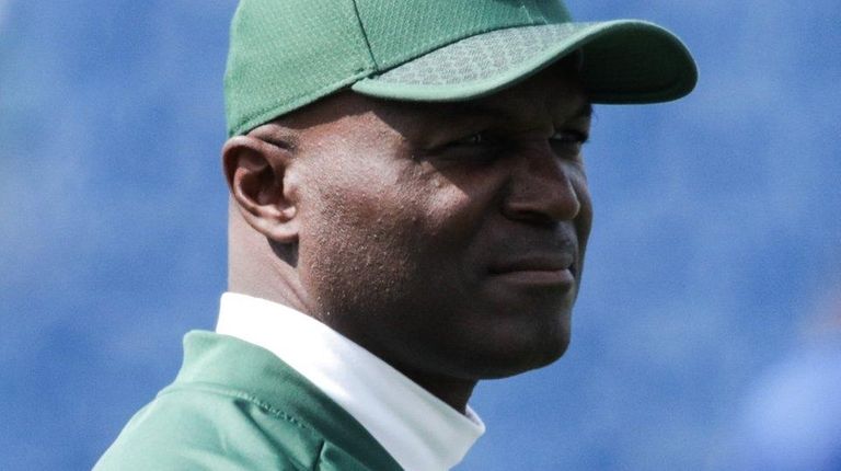 Jets head coach Todd Bowles looks on before a