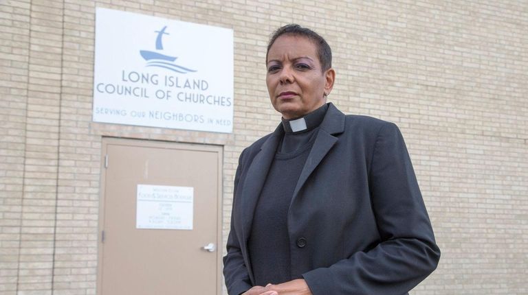 The Rev. Dyanne Pina, seen here on Wednesday,
