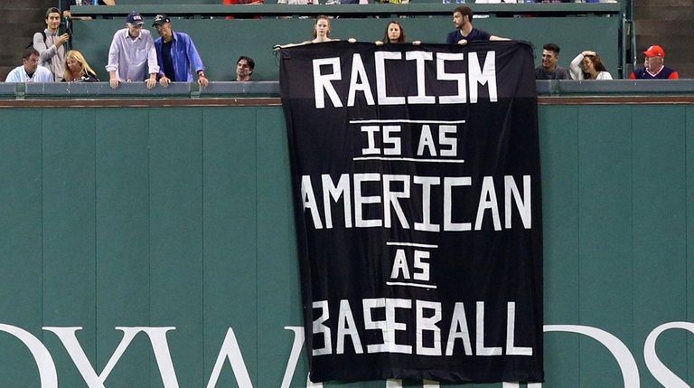 A banner with the message