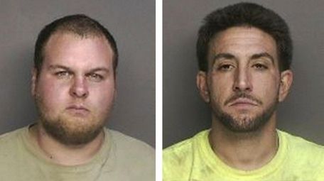 Matthew Halliday, left, of Manorville, and Brian P.