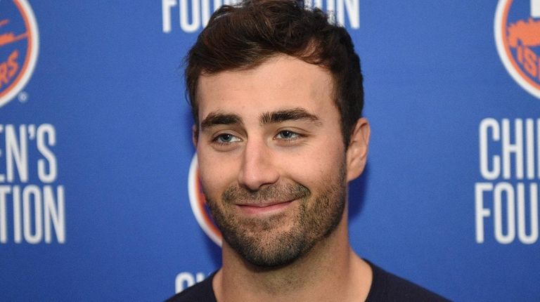 New York Islanders forward Jordan Eberle speaks to
