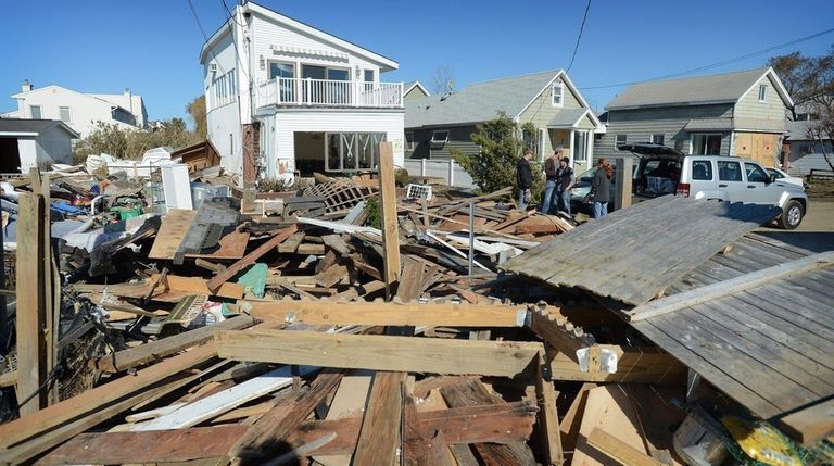 Photo of devastation on Bayview Ave West in