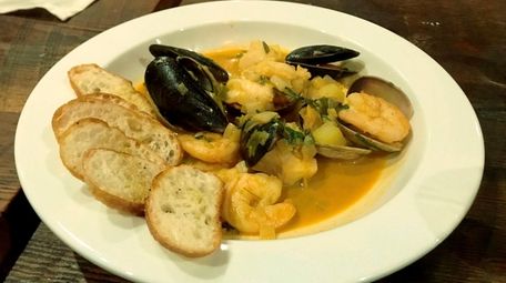 Bouillabaisse is one of the entrees on the