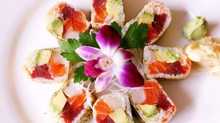 The tiger roll at Sakura in Farmingdale, which