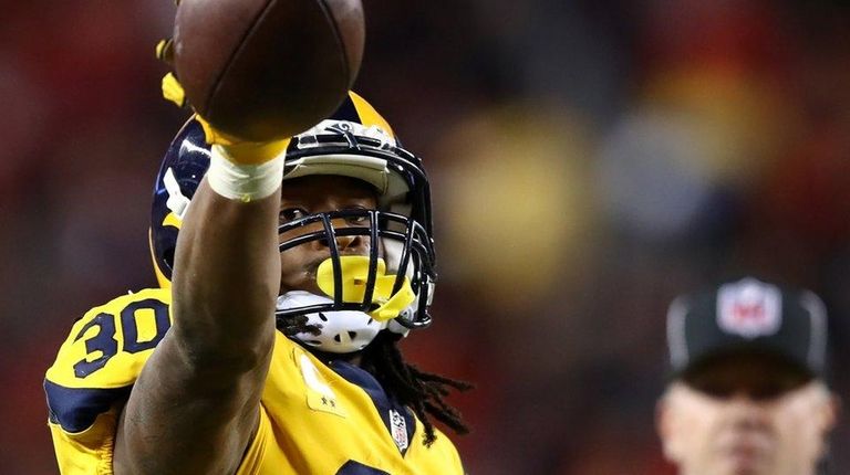 Rams running back Todd Gurley after a run against