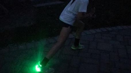 Kidsday reporter Abigael Egan tests the PowerSpurz Light