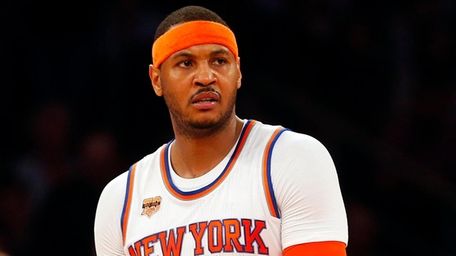 Carmelo Anthony in the second half of a