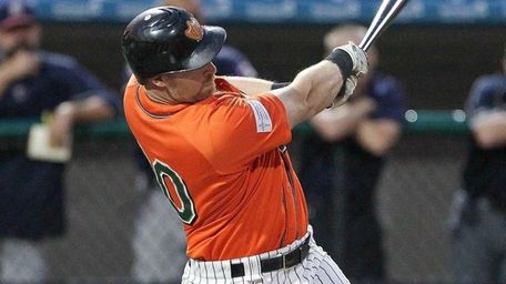 Ducks' Lew Ford hits an RBI double in Game 2