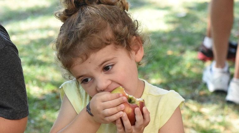 Luna Segal, 2, of East Setauket, at the