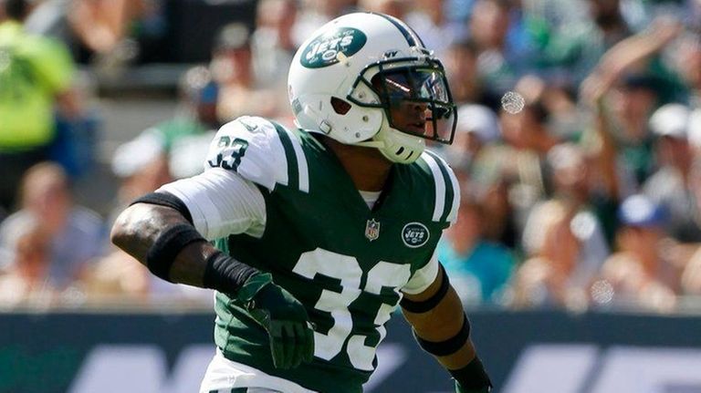 Jets rookie safety Jamal Adams reacts after a