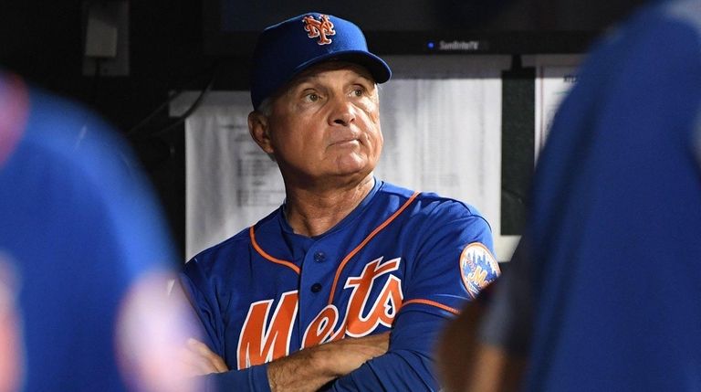 Mets manager Terry Collins looks on from the