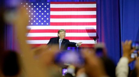 President Donald Trump speaks about the proposed tax