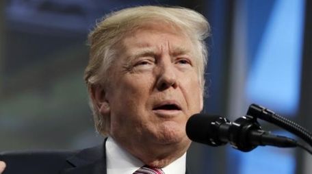 President Donald Trump speaks to the National Association