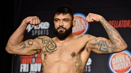 Bellator MMA's Liam McGeary at weigh-ins on Thursday, Nov. 3,