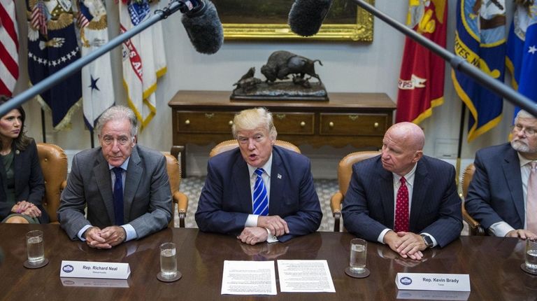 President Donald J. Trump meets with House Ways