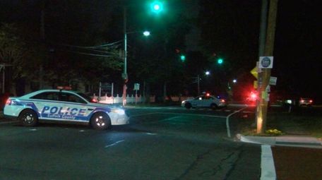 Suffolk County police respond to a crash at
