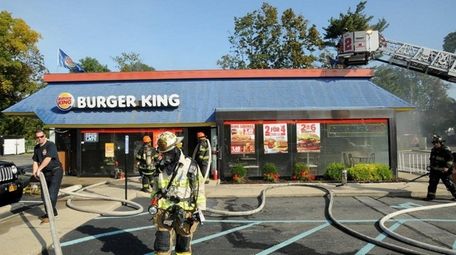 Firefighters respond to a Burger King on Jericho