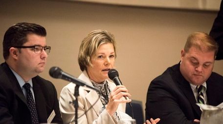 Christine Ippolito, of Compass Workforce Solutions, speaks during