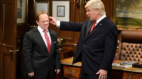 Melissa McCarthy, as White House Press Secretary Sean