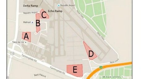 Map shows where request for proposals went out
