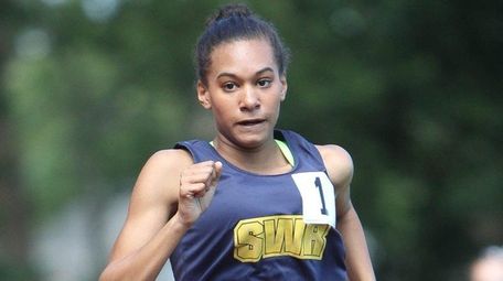 Shorham-Wading River's Katherine Lee wins the 1500 Meter