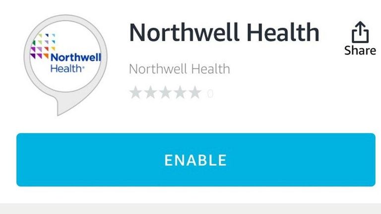The Northwell Health skill on Alexa pulls data
