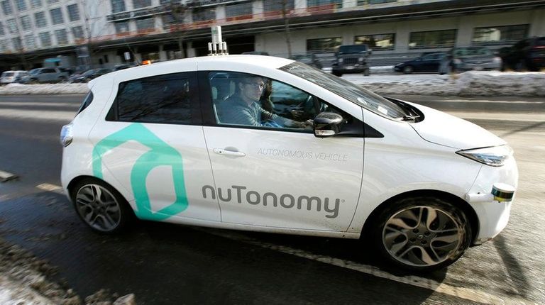 An autonomous vehicle is driven by an engineer