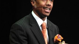 Nick Cannon speaks during the Nickelodeon 2009 Upfront