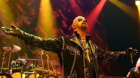 Singer Rob Halford, guitarist Glenn Tipton and bassist