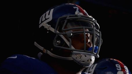 The Giants' Ereck Flowers waits to take the field