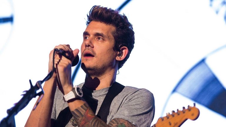 John Mayer performs on