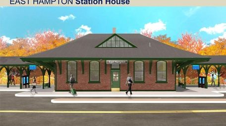 A rendering depicts suggested renovations for the exterior