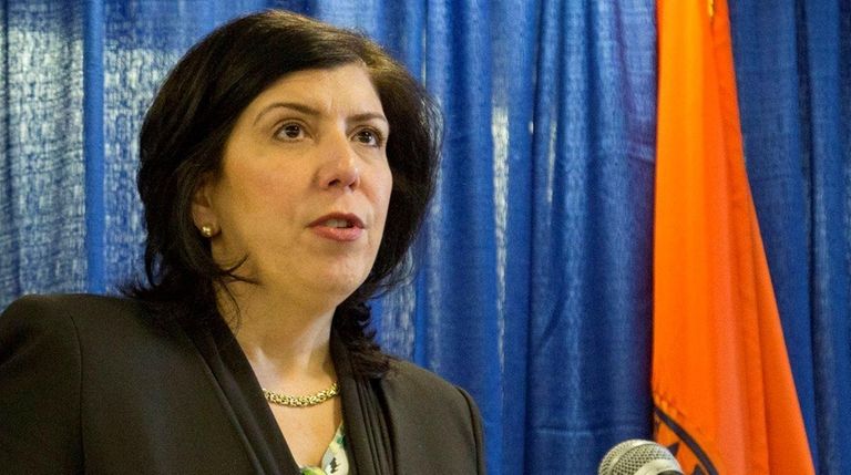 Nassau District Attorney Madeline Singas announces an aggressive