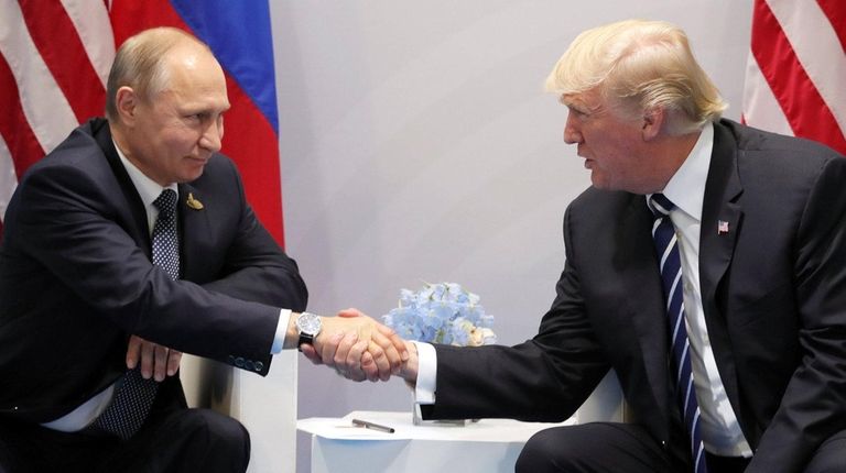 Russian President Vladimir Putin and President Donald Trump