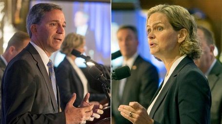 Nassau County Executive candidates republican Jack Martins and