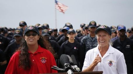 Jennifer Appel, right, and Tasha Fuiava speak on