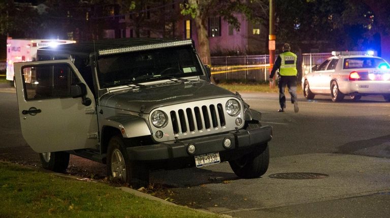 Nassau County police investigate a fatal pedestrian accident