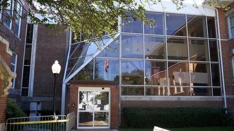 Huntington Town Hall in Huntington is shown on