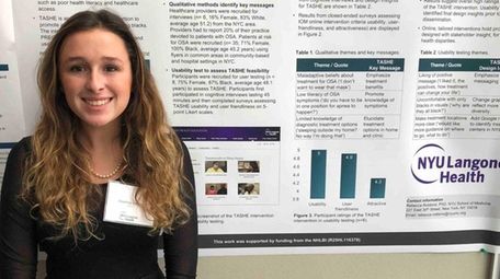 Courtney Lange, a senior at Sanford H. Calhoun